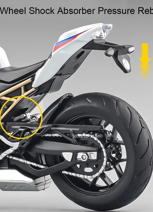 1:12 S1000RR Modello Moto Kawazaki NINJA H2R Giocattoli Pressofuso Suono Luce Assorbimento Degli Urti Simulazione Moto Ragazzo Regalo - riparo82