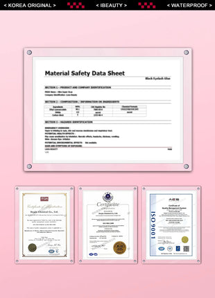 IBeauty Expert Glue For False Eyelashes Extensions Supplies Adhesive Wine Red Cap 5ml Korea Original Makeup Tools Lava Lash - Riparo82