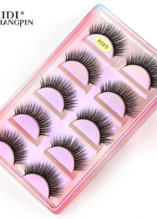 Faux Cils 3/5 Pairs False Eyelashes make up Natural Long Dramatic Halloween Eyeylash 3D Mink Lashes Tools Extension maquiagem - Riparo82