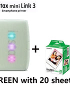Stampante originale Fujifilm Instax Mini Link 2/Link 3 Stampanti per fotocamere Instax (20/40 fogli di pellicola bianca Instax Mini)