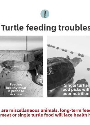 GEN CLIMB Freeze-Dried Shrimp Turtle Food - High Protein Aquatic Turtle Diet for Red-Eared Slider, Snapping Turtle&Pond Turtles - Riparo82