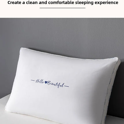 Sleeping Pillows for Bedroom Double Top Bed Stuffed Hotel Five-star Soft Orthopedic Pillow 48*74 Solid Color Extension Cushion