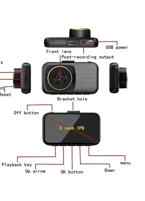 Dash Cam For Cars 4k Dual Camera Wifi Dashcam 24h Parking Monitor Front And Rear Dvr Night Vision Kamera Samochodowa Rejestrator - Riparo82
