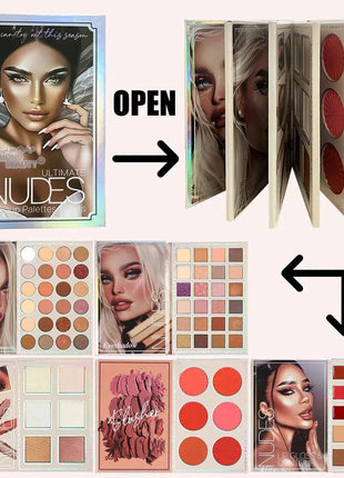 78 Colors of Eye Shadow, Blush and Lip Gloss All-in-One Makeup Palette with Rich Colors, Fine Powder and Easy to Apply