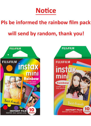 Fujifilm Instax Mini Pellicola Bordo Bianco/Pellicole a Colori 10-100 Fogli di Carta Fotografica per Fuji Instax Camera Mini 12/8/11/25/50/90/Link/Evo