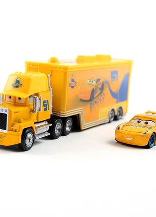 Auto 2 Mack Truck Pixar auto da corsa Lightning McQueen Jackson Storm mini Car 1 3 collezione Pressofuso Giocattolo in metallo Regalo per il regalo del capretto - riparo82
