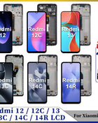 AAA + IPS Per Xiaomi Redmi 12C 22120RN86G 12 LCD 14R 14C Display Touch Screen Digitizer Sostituire Per Redmi 13C LCD 13 Display - riparo82