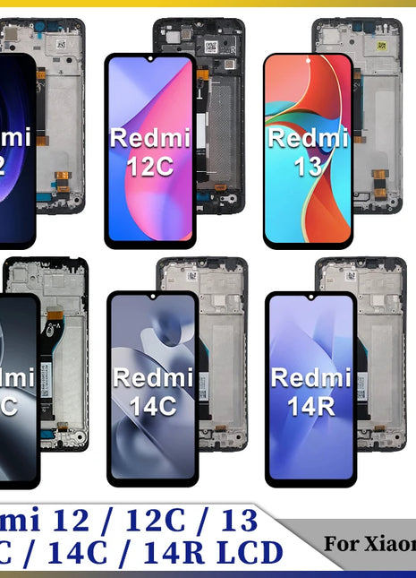 AAA + IPS Per Xiaomi Redmi 12C 22120RN86G 12 LCD 14R 14C Display Touch Screen Digitizer Sostituire Per Redmi 13C LCD 13 Display - riparo82