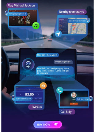 Junsun 10.6 Inch Universal Rotatable 1DIN 2DIN Car Radio Wireless CarPlay Android Auto Touch Screen Multimedia GPS autoradio - Riparo82