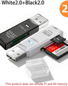 Lettore di schede USB 3.0 multifunzionale 2 in 1Micro SD TFMemoryCardReaderUSBFlashDrive Adattatore per schede per PC Accessori per laptop