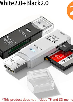 Lettore di schede USB 3.0 multifunzionale 2 in 1Micro SD TFMemoryCardReaderUSBFlashDrive Adattatore per schede per PC Accessori per laptop