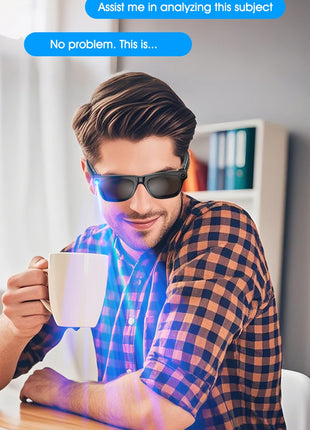 Xiaomi 4k Hd Ai Smart Glasses Camera Wearable Mini Camera Bluetooth Call Voice Assistant Control Smart Sports Camera Glasses - Riparo82