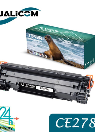 Qualicom CE278A 78A Compatible TONER Cartridge for HP LaserJet Pro P1560 P1566 P1600 P1606dn M1536dnf - Riparo82