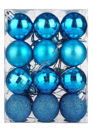 24 pezzi 4 cm albero di Natale palline di Natale decorazioni palline ornamento di nozze per feste - riparo82