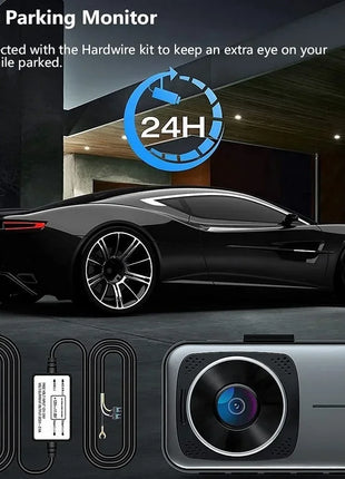 Dash Cam For Cars 4k Dual Camera Wifi Dashcam 24h Parking Monitor Front And Rear Dvr Night Vision Kamera Samochodowa Rejestrator - Riparo82