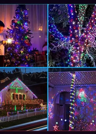 USB 5V Smart RGB-IC Fata Stringa di luci Luci di Natale Decorazioni Lampada Ghirlanda WS2812 APP Bluetooth e telecomando indirizzabile