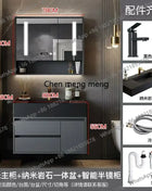 B567 Combinazione di mobili da bagno con cassetto lavabo integrato Rock Vanity Mobiletto da bagno intelligente Lavandino Lavabo Mobili