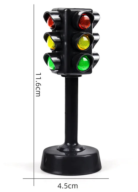 Semafori bifacciali simulati Lampada per segnaletica stradale Segnali per attraversamenti pedonali con base Giocattoli per l'apprendimento precoce per ragazzi e ragazze - riparo82