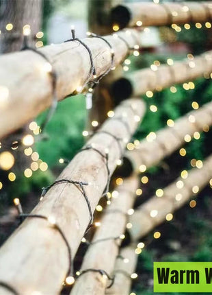 20M/Rotolo 200LED Esterno LED String Fata Luce Impermeabile Cavo Nero Spina UE Ghirlanda Lampada Natale Patio Decorazione del Giardino illuminazione - riparo82