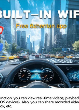 Dash Cam 4K WiFi GPS Dash Camera for Cars Mini Front Car DVR 24H Parking Mode G-Sensor Car Driving Video Recorder Loop Recording - Riparo82