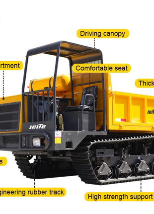 Mini Autocarro Cassone Ribaltabile 800kg - Trasportatore Cingolato Agricolo - riparo82