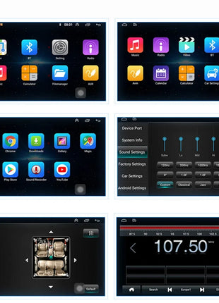 4G+64G Android 14 Car Stereo Video Multimidia Radio Player 10.1 Inch Universal Autoradio GPS Electric Rotatable Touch Screen - Riparo82