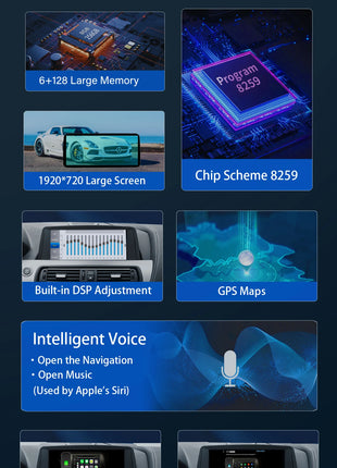 10.25 "Android 14 Wireless Carplay AutoRadio For BMW 6 Series F06 F12 F13 CIC NBT Radio Multimedia Audio GPS Screen Stereo 4GDSP - Riparo82