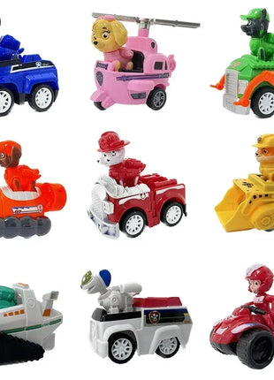 Paw Patrol Set di giocattoli Cartoon Anime Figure Patrol Canine Chase Skye Rimbalzo Bicicletta Decorazione della casa Regali di compleanno di Natale per bambini - riparo82