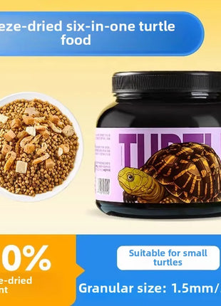 YEE Turtle Food 1.5/3/5.5mm High Protein Floating Pallets for Alligator Snapper,Red-Eared Slider&Aquatic Turtles Starter Feed - Riparo82