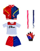 Costume Harley Quinn Carnevale 2026 - Set Completo Bambine con Giacca e Pantaloni