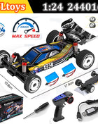 WLtoys 244016 Auto ad alta velocità, proporzionale 1:24, auto RC telecomandate di alta qualità, trazione a due ruote, giocattolo e regalo per ragazzo da corsa