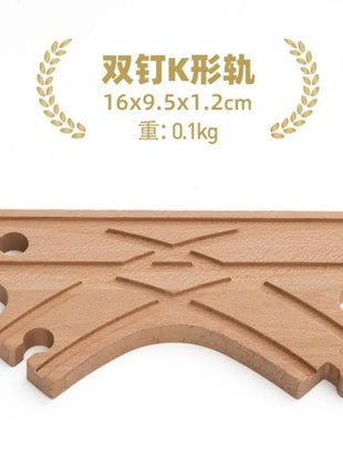 NUOVA binario ferroviario in legno tutti i tipi biforcazione biforcazione binario in legno di faggio accessori adatti per binari in legno Thomos giocattolo - riparo82