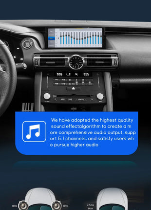AutoRadio Android14 Wireless Carplay Car For Lexus IS RC 200 250 300 350 200T 300h Multimedia Player Navigation GPS Stereo Audio - Riparo82