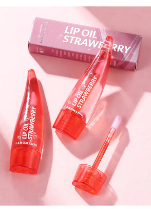 Natural Moisturizing lipstick Moisturizes and softens the water feeling, transparent and nude, easy to apply lip oil - Riparo82