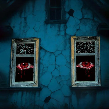 Halloween Curtain Backdrop with Female Ghost Design used for Creating A Terrifying Atmosphere In Indoor/Outdoor Party Decor