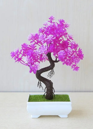 Artificial Plants Decoration Potted Bonsai Small Tree Pot Fake Plant Potted zen garden Ornaments Table Home Room Decoration