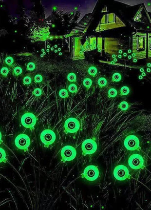1PCS Halloween LED Eyeball Lights Solar Garden Lawn Lights Outdoor Scary Decoration Lights Halloween Party Decoration - Riparo82