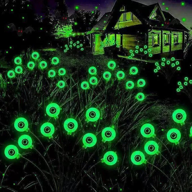 1PCS Halloween LED Eyeball Lights Solar Garden Lawn Lights Outdoor Scary Decoration Lights Halloween Party Decoration