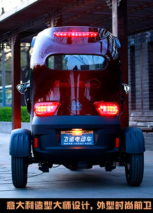 Pick up and drop off children Electric tricycle does not turn over Fully enclosed scooter with a battery life of 190 kilometers - Riparo82