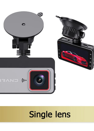 Dash Cam Car DVR HD 1080P Night Vision Dual Lens Front and Rear Camera Reversing Image Car Charge Driving Recorder Black Box - Riparo82