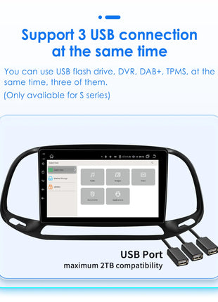 Hizpo AI Voice Autoradio Radio For Fiat Doblo 2015 - 2019 4G Car Multimedia GPS 2din Wireless CarPlay Android Auto Navigation BT - Riparo82