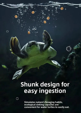 yeeb Aquatic Turtle Food - High Protein Sinking Pellets for Musk, Razorback & Deep Water Turtles - Riparo82