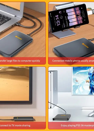 KODAK P150 Disco rigido esterno portatile da 2,5" 1TB/500GB USB 3.0 - Trasmissione veloce per PC, laptop, smartphone e archiviazione