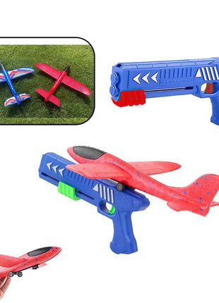 Bambini 24/34 cm Schiuma Aereo Lanciatore Giocattolo da esterno per Ragazzi Sport Catapulta Gioco Bambini Ragazza Compleanno Regali di Natale - riparo82