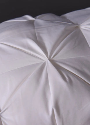 Luxury 100% Goose Down Feather Stuffed Pillows Pinch Pleat Design Neck Protection Bed Pure Cotton Cover Cushion for Sleeping - Riparo82