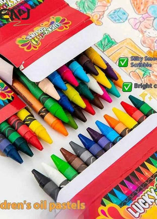4/12/24 Colors Multicolor Crayons Children's Graffiti Brush Student Oil Painting Stick Suit School Supplies Art Supply