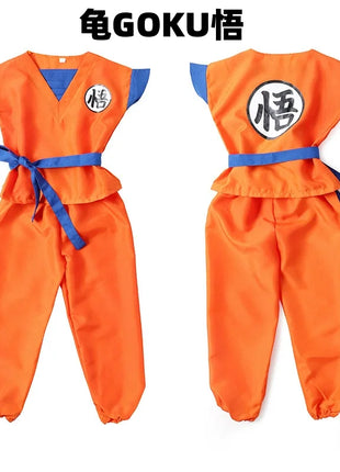 Ragazzi Ragazze Halloween Son Goku Costumi Cosplay Per I Bambini Vestito Tuta Da Uomo Krillin Vestiti Da Formazione Saiyan Abiti Parrucca Vestire