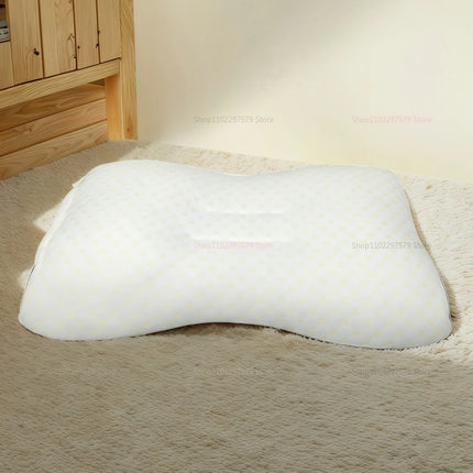 Cervical Orthopedic Neck Pillow for Better Sleep and Neck Support Soybean Fiber SPA Massage Pillow for Home Travel Relaxation
