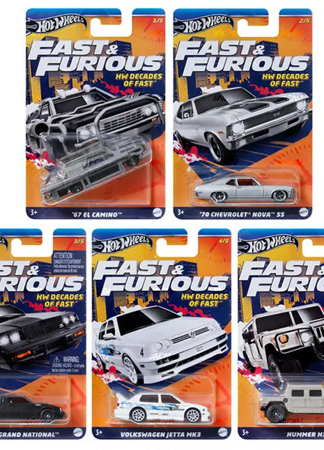 Hot Wheels Cars 67 El Camino Volkswagen Jetta MK3 1/64 Metal Die-cast Model Collection veicoli giocattolo HNR88