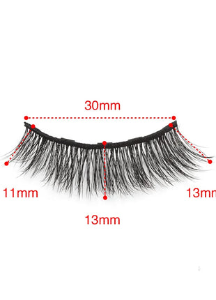 1 Pair Magnetic Eyelashes Wispy 3D Mink Lashes Natural Long Faux Cilios Eyelash Extension Handmade False Eyelashes Makeup Tools